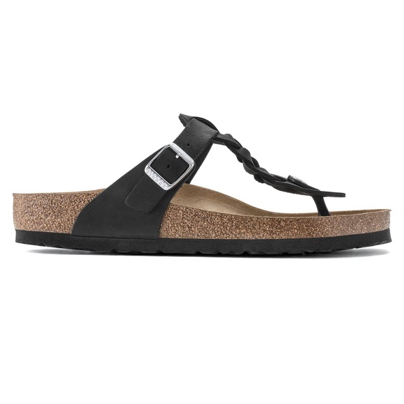 Birkenstock Gizeh Braided Black Women's Sandals - Picture 3 of 14